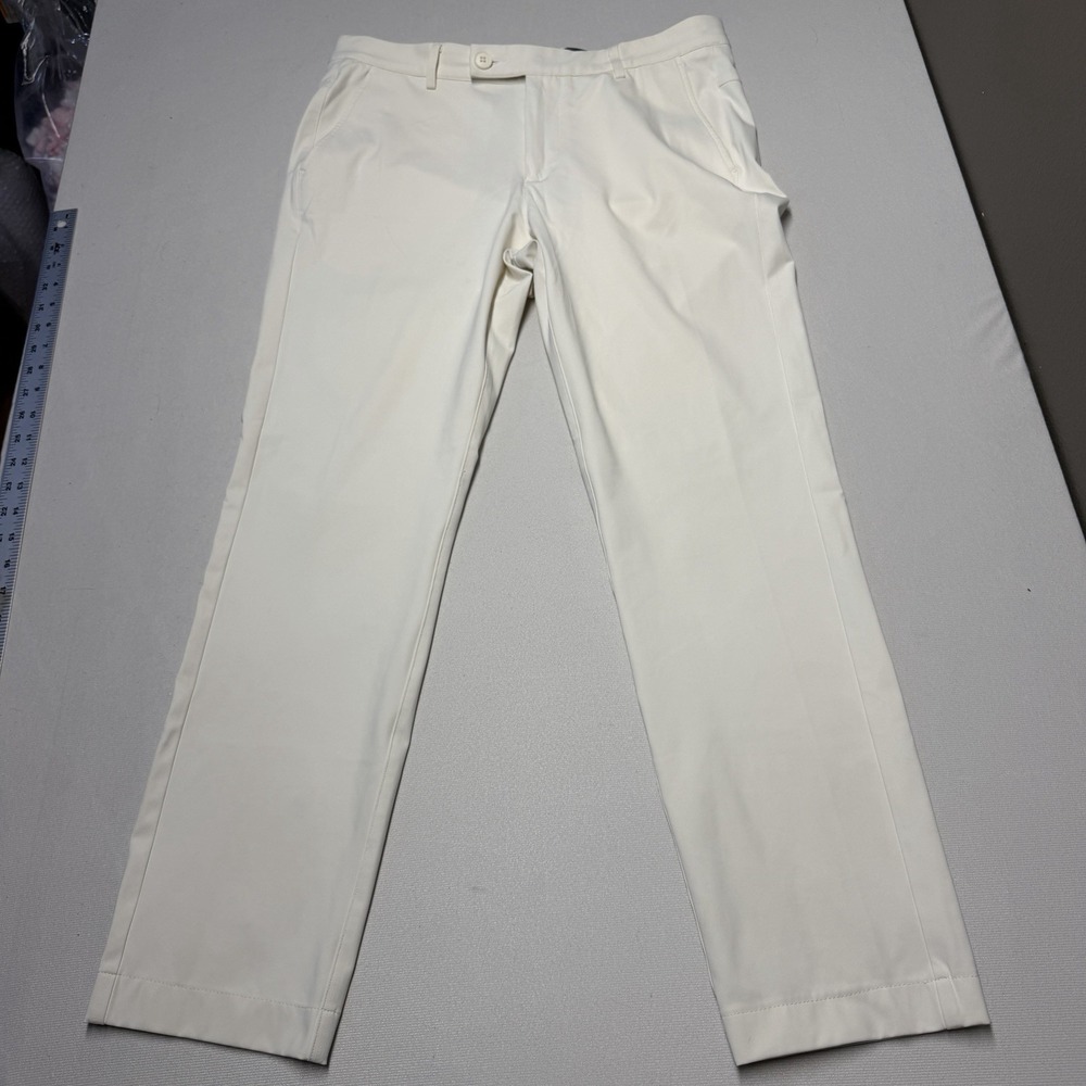 B. Boston Scott Golf Apparel Men's Tech Pant White 33 X 29 Pre Owned Active